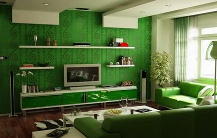цвят Emerald във вътрешната реализация на идеята (снимки) Dream House