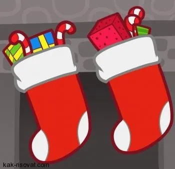Hogyan kell felhívni lépésről lépésre karácsonyi zokni ajándékok