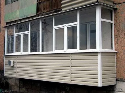 Cum se siding balcon cu arma mâinile sale finisaj exterior, instrucțiuni pas cu pas, loggii mantale,