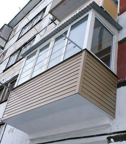 Cum se siding balcon cu arma mâinile sale finisaj exterior, instrucțiuni pas cu pas, loggii mantale,