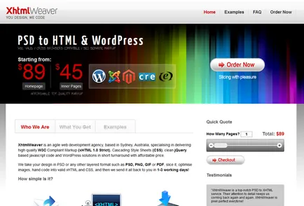 Cum de a muta un PSD la servicii de aspectul site-ului WordPress 11