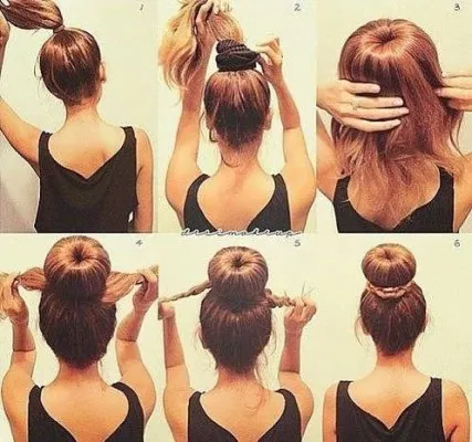Как да използвате поничката на шнола коса
