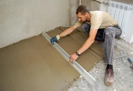 Как да се сложи плочки на пода на балкона () - лесно нещо