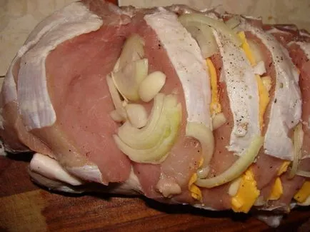 Cum de a găti o Cotlet de porc cu legume la cuptor