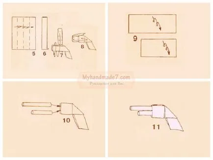 Hogyan készítsünk egy pisztolyt a rendszer a papír