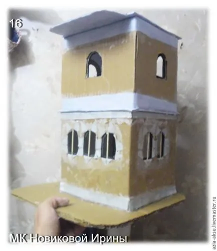 Hogyan készítsünk egy babaház készült hullámpapír - Fair Masters - kézzel készített, kézzel készített