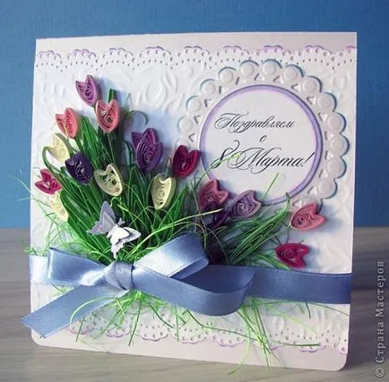 Hogyan lehet a papír tulipán Quilling technikák