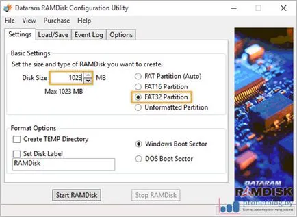 Cum de a crea un berbec-disc în memoria RAM pe Windows 10