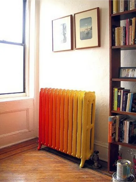 Hogyan díszíteni a fűtés radiátor, luxus és kényelem