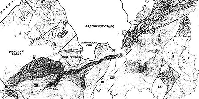 Harta regiunea Leningrad radiații naturale, zona geopathic și în oncologie Leningrad