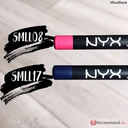 Ajak ceruza NYX velúr matt ajak bélés - «velúr ajkak mondjuk 2 sikoltozó színek tökéletes