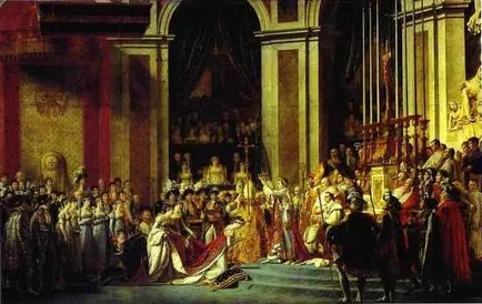încoronare de analiză a imaginii lui David lui Napoleon
