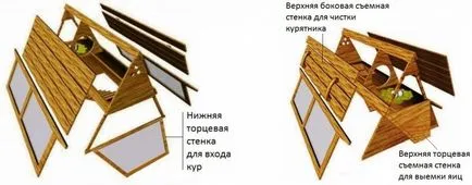 Кокошарник в страната със собствените си ръце, снимки