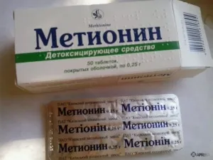 Metionin (tabletta) az állatok számára, vélemények a gyógyszerek alkalmazásával az állatok és az állatorvosok