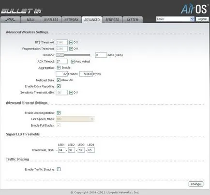 Setarea m5 bullet