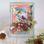 Noile carduri de Anul 2017 în stilul de scrapbooking cu mâinile