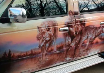 Airbrushing állatok autók