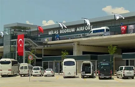 Bodrum Milas repülőtér található, hogyan juthat