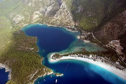 Oludeniz (Ölüdeniz) -, hogyan lehet egy térkép, szállodák, strandok és egyéb pulyka paraglaydingkappadokiya