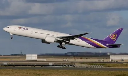 A felülvizsgálatot a járat a légitársaság által Thai Airways szolgáltatás, élelmiszer, szolgáltatások