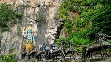 Batu Caves - hindu templomok a barlangokban a kréta időszak