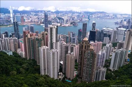 Victoria Peak, Hong Kong, hogy erre a látvány