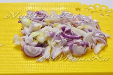 Pilaf bográcsban csirke recept egy fotó