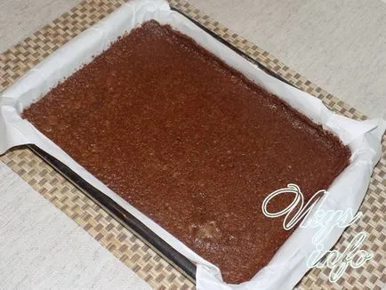 Brownie torta recept fotó, csokoládé desszert