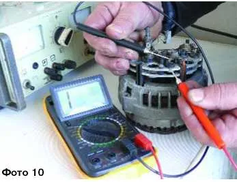 Ellenőrzés az akkumulátor feszültsége és a generátor multiméter (tesztelő) területén vázák 21213, 21214, 2131