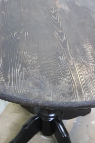 Възстановяване на кръгла маса с ръцете си - на вълната на декор