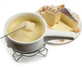 pâine brânză fondue de mac în brânză topită