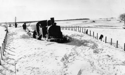 Hóeltakarítást tisztító kapcsolók a hó - snegoborba vasúti kalauz,