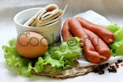 Kolbász leveles tészta - lépésről lépésre recept fotókkal snack