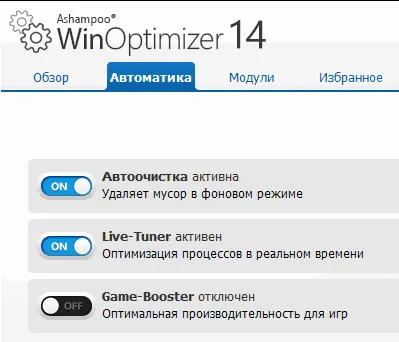 Az Ashampoo WinOptimizer 14 program a jól működő számítógép