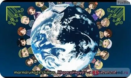 Tengelyhatalmak Hetalia anime, és a tengely az ország