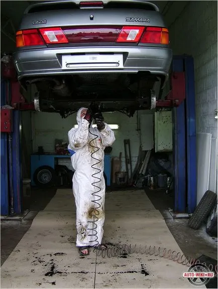 Антикорозионна обработка на колата с ръцете си - корозия пречиствателни съоръжения (снимка)