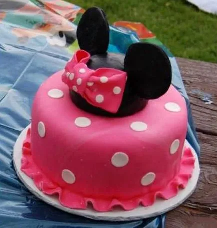 Tort „consilii Minnie Mouse“, pentru producția de mastic și decorative figurine