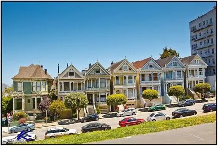 Steiner Steiner Street, San Francisco az e viktoriánus házak festett hölgyek