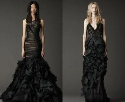 Vera Wang a creat o rochie de mireasa neagra