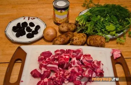 Пити Азербайджан супа от агнешко месо в пота - доказан рецепта