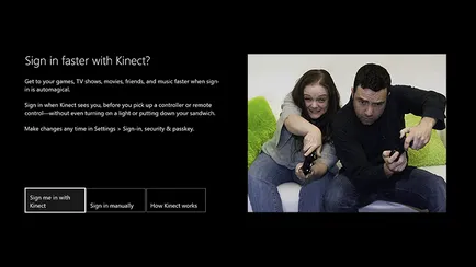 Conectarea cu ajutorul Kinect, senzor Kinect