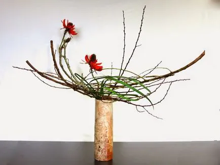 Keleti jegyzetek a belső tér Ikebana