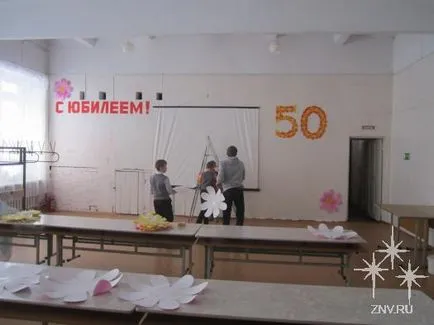 A csillagok az új évszázad műhelyek - dekoráció a terem évfordulója alkalmából az iskola - molyakova e