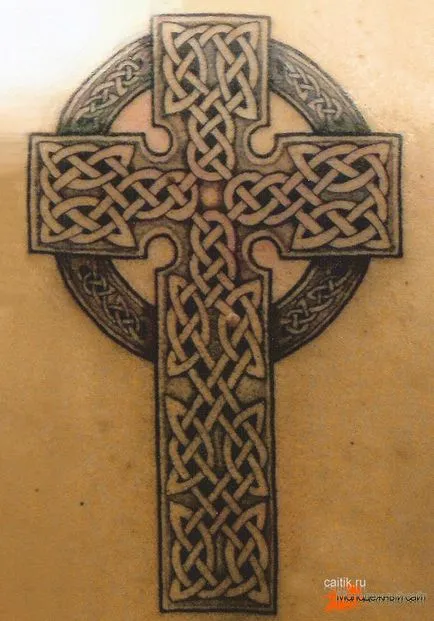 Valoarea tatuaje cruce, Christian, Celtic cruce cu ornament, irlandeză - cruce Bottoni