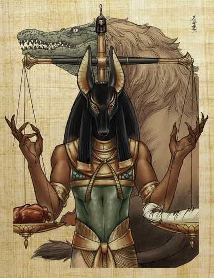 Anubis - az istenség az ókori egyiptomi sakálfejű halál istene