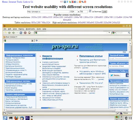 Resurse gratuite pentru a testa afișarea paginilor web în diferite rezoluții