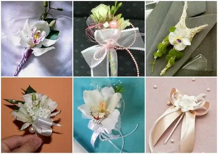 Boutonniere de orhidee alegere special, idei originale și fotografii color