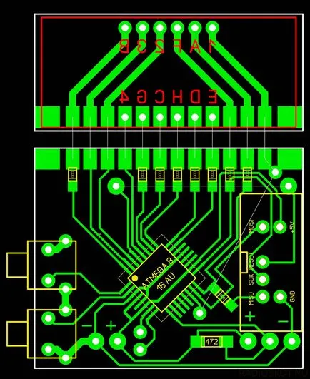 Óra-hőmérő mikrokontroller atmega8