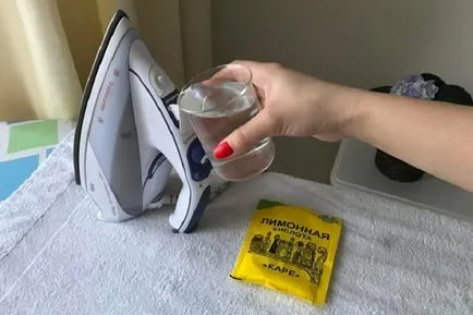 Почистване на лимонена киселина