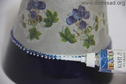 Virágcserepek kezük (decoupage) - Master Class fotókkal